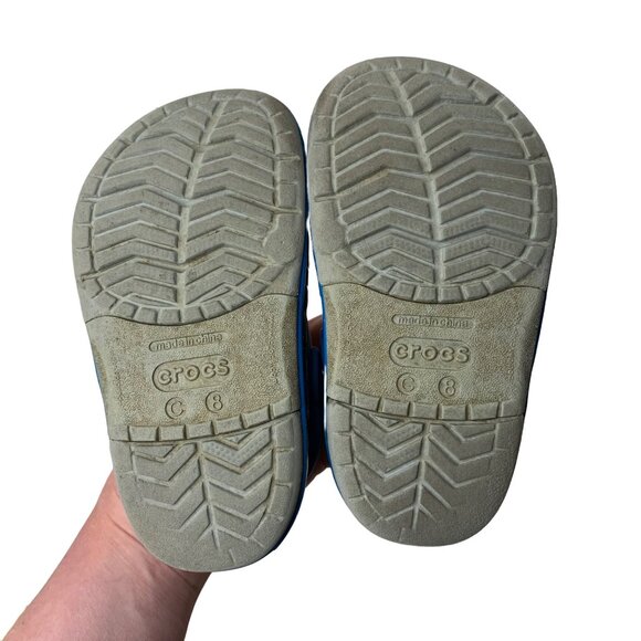 Crocs Star Wars Wings Classic Slip On Rubber Clogs Play Shoes Gray Child Size 8 - Picture 7 of 7